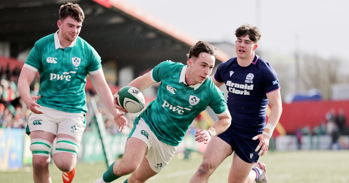 Ireland Under-20s claim Triple Crown with thundering win over Scotland – The Irish Times