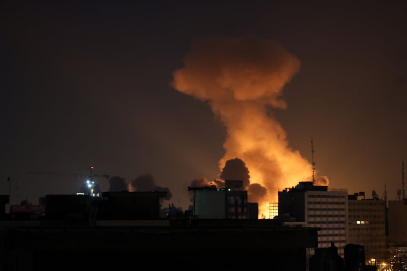 Smoke rises after an air strike in central Tehran, Iran, on March 6th, 2026. A joint Israeli and US military operation continues to target multiple locations across Iran since the early hours of 28 February 2026.
Photograph: EPA - European Pressphoto Agency