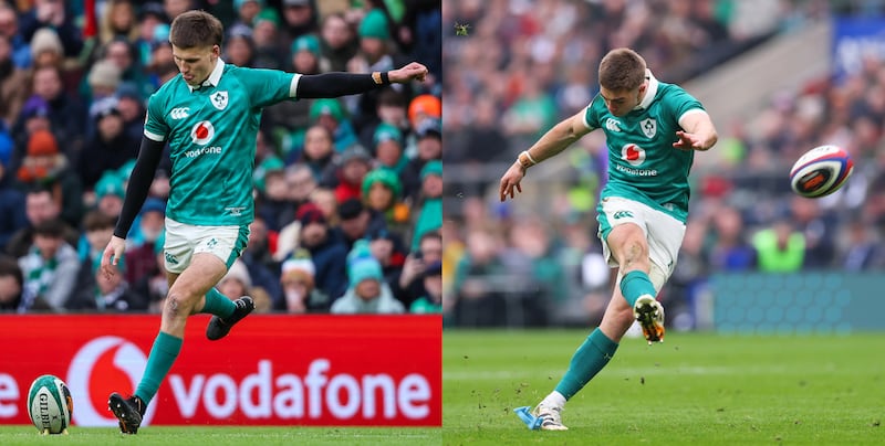 Sam Prendergast and Jack Crowley. Photograph: Inpho