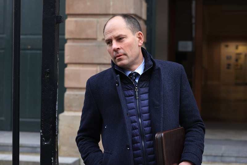 David Gleeson, a director of Shem Drowne Ltd, leaving Clonmel Circuit Court. Photograph: Dara Mac Dónaill