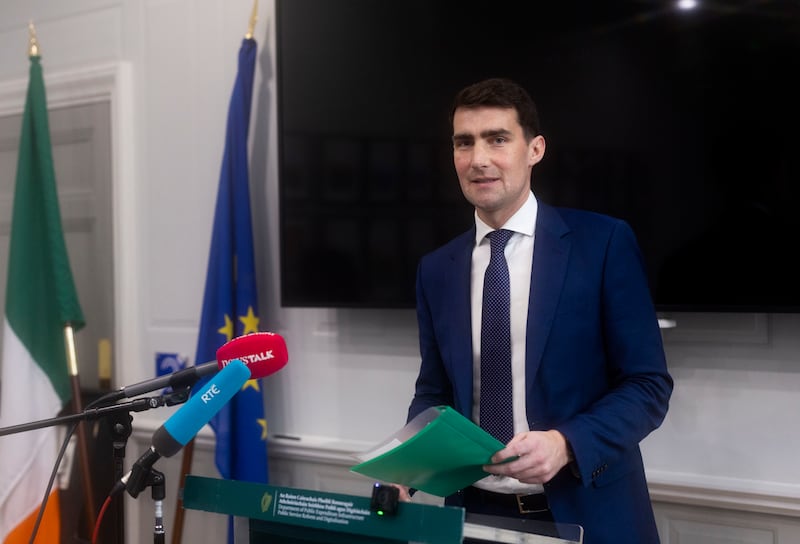 Minister for Public Expenditure Jack Chambers. Ministers baulk at the idea of universal cost-of-living payments. Photograph: Sam Boal/Collins Photos 