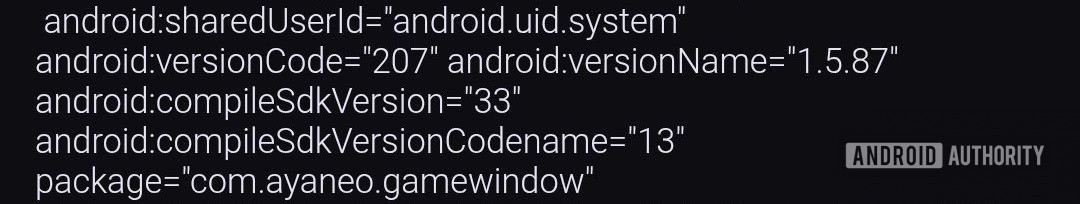 AYAWindow Android Manifest file AYAWindow Android Manifest file