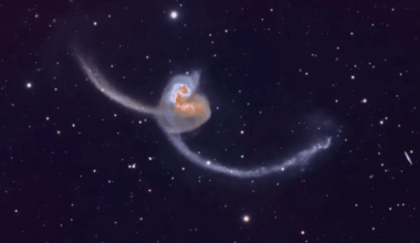 Astronomers Capture Two Galaxies On A Collision Course In A Stunning Deep Space Image