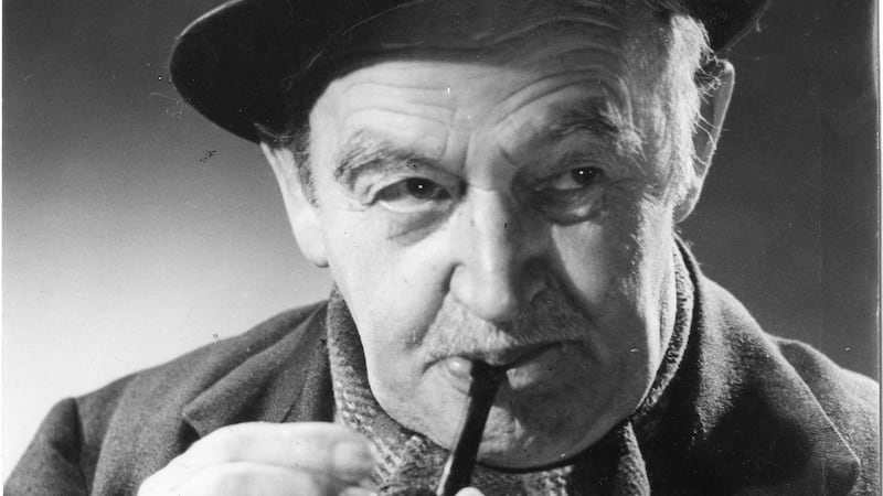 Actor Barry Fitzgerald taken  on the set of John Ford’s film The Quiet Man in Co Mayo around 1951