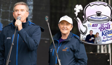Daniel and Majella are putting the kettle on for a great cause