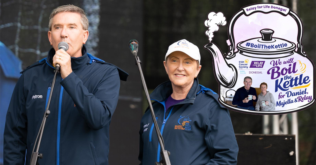 Daniel and Majella are putting the kettle on for a great cause