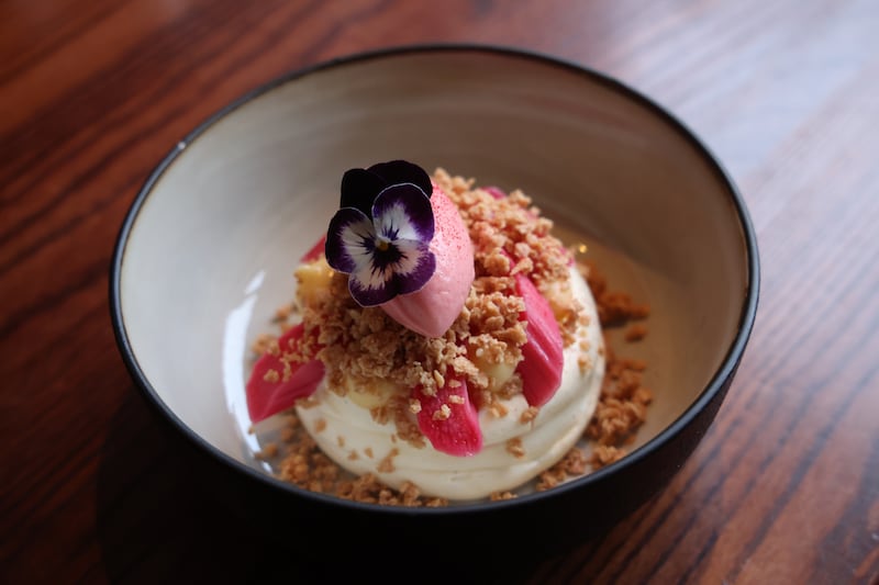 White chocolate mousse at Richmond. Photograph: Bryan O'Brien