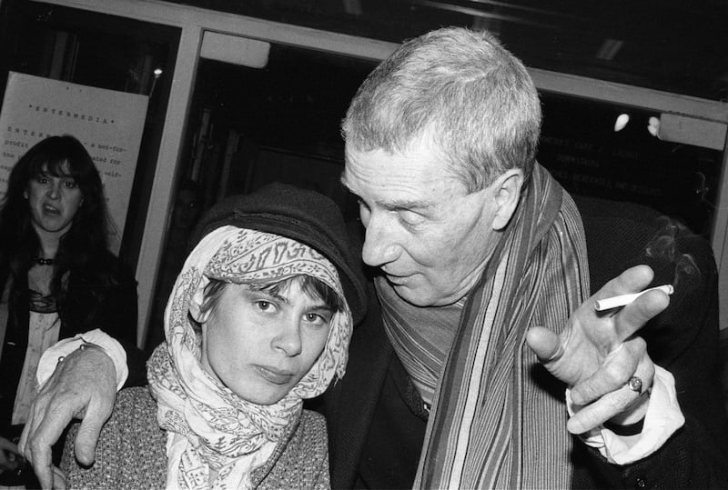 Adele Bertei with the painter, poet and writer Brion Gysin