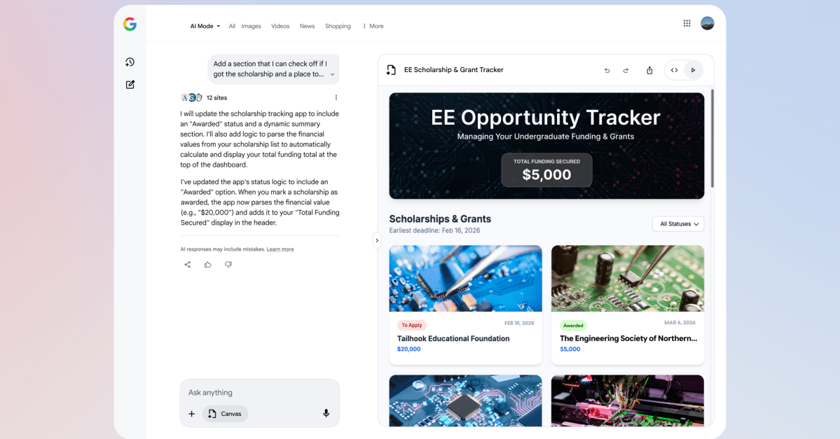 Google’s AI-powered workspace is now available to more users in Search
