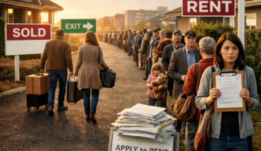 Long queue of renters applying for limited housing as supply shortages intensify in the rental market