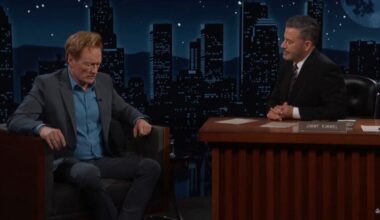 Conan O'Brien on the March 11, 2026 episode of "Jimmy Kimmel Live!".