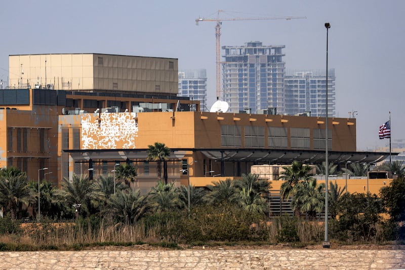 The US embassy headquarters in Iraq pictured last week. Photograph: Ahmad Al-Rubaye/AFP via Getty Images