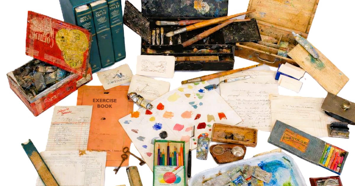 Jack B Yeats’s home studio paintboxes, brushes and watercolours for sale – The Irish Times