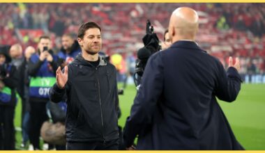Xabi Alonso and Arne Slot at Anfield