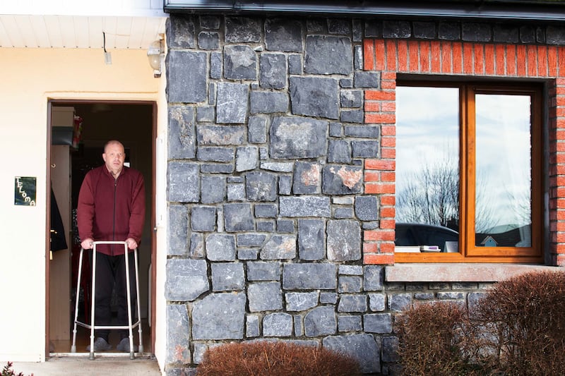 Justin Carroll (58), who has MS, at his home in Sonas Retirement Village in Enniscrone, Co Sligo. Photograph: Brian Farrell