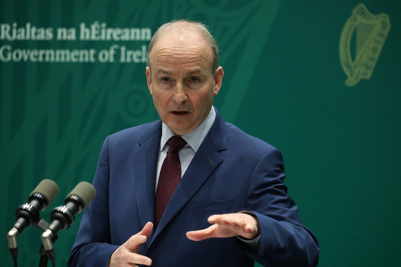 Taoiseach Micheál Martin said on Tuesday that the Iran war had brought about 'the greatest oil supply shock ever in the history of the markets'. Photograph: Stephen Collins/Collins