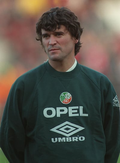 Roy Keane in 1996, thinking, or not, about all those who have travelled in his orbit. Photograph: Lorraine O'Sullivan/Inpho