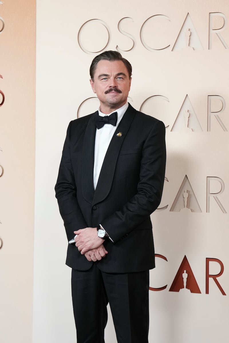 One Battle After Another star Leonardo DiCaprio sported a Dior tuxedo. Photograph: Jutharat Pinyodoonyachet/New York Times