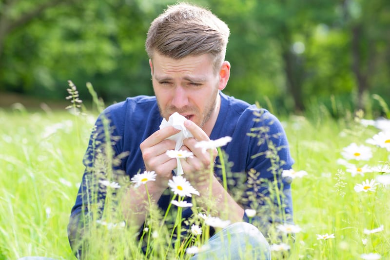 This is a generic photo of a young man sitting in a meadow sneezing into a tissue. See PA Feature HEALTH Hayfeveradvice. WARNING: This picture must only be used to accompany PA feature HEALTH Hayfeveradvice. PA Photo. Picture credit should read: Alamy/PA. 

NOTE TO EDITORS: This picture must only be used to accompany HEALTH Hayfeveradvice.