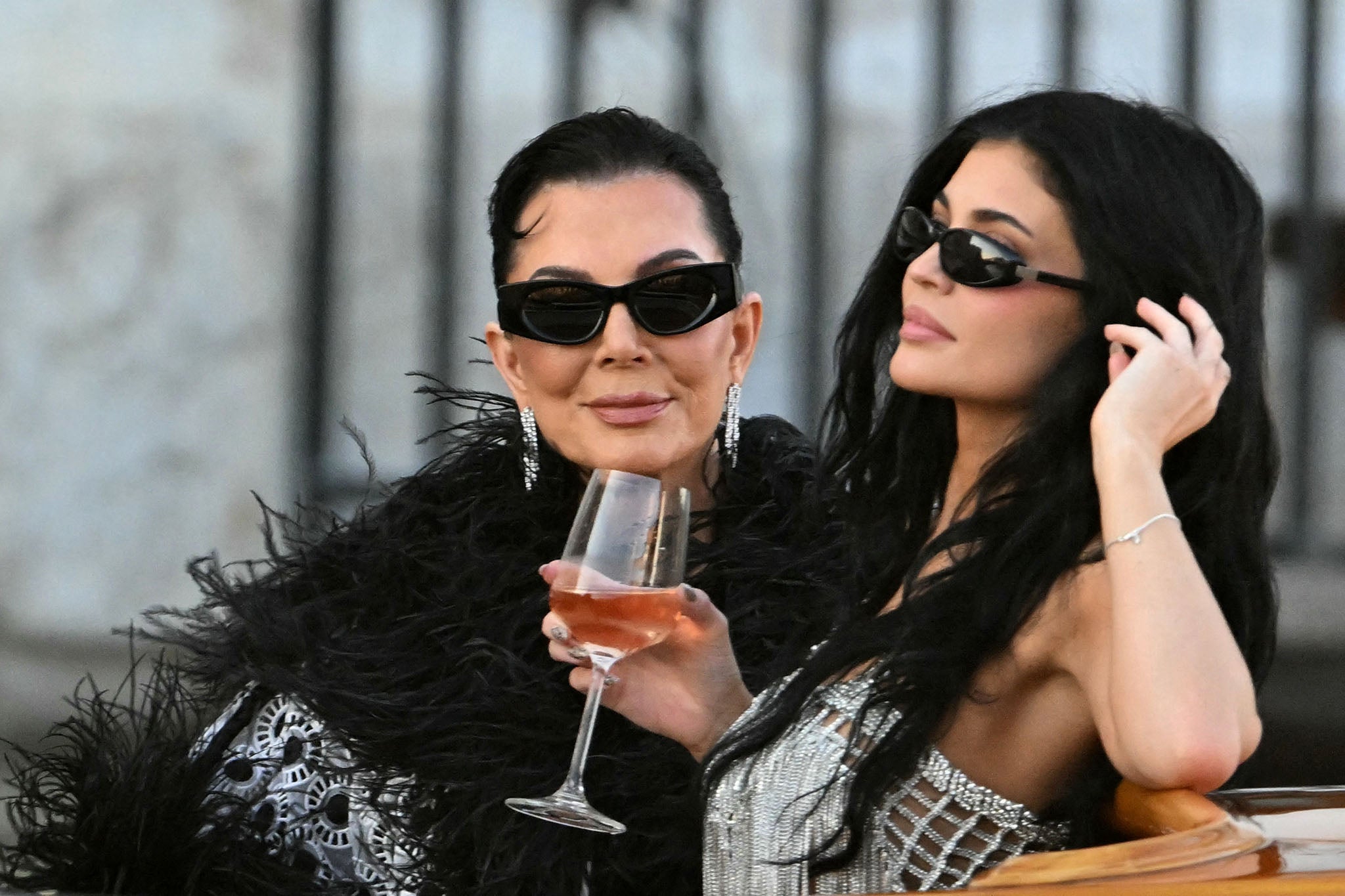 Kylie Jenner (right) has used the profile of her famous family to launch a hugely successful makeup brand