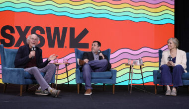 Larry David, Jeff Schaffer and Lorraine Ali at Featured Session: A Waste of Time with Larry David and Jeff Schaffer during the SXSW Conference & Festivals held at JW Marriott on March 13, 2026 in Austin, Texas.