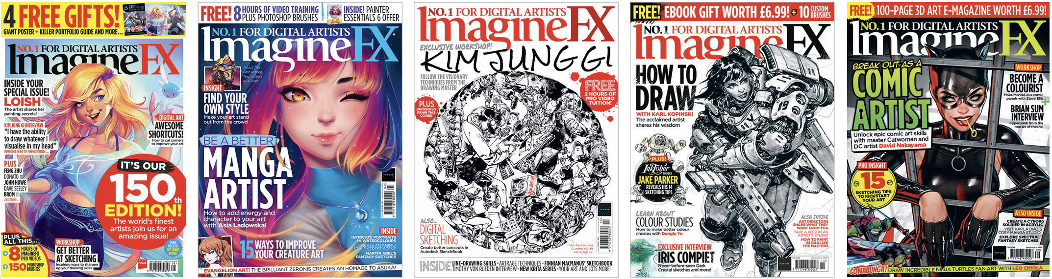 ImagineFX covers