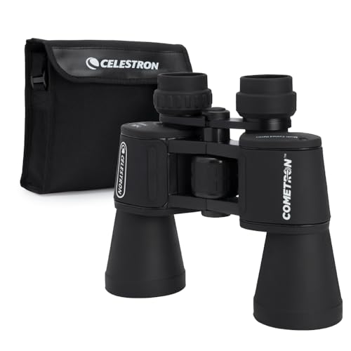 Celestron - Cometron 7x50 Astronomy Binoculars &ndash; Entry-Level for Stargazing and Comet Watching &ndash; Large 50mm Objective Lenses &ndash; Wide 6.6&deg; Field of View &ndash; Multi-Coated Optics