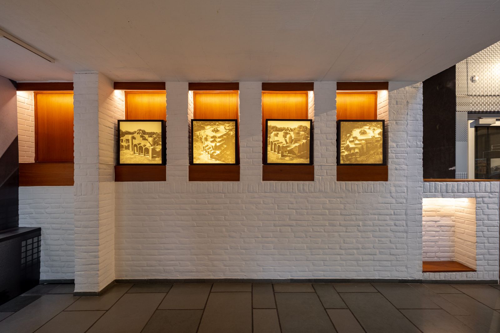 Image may contain Art Floor Art Gallery Lighting Architecture Building Wall and Painting