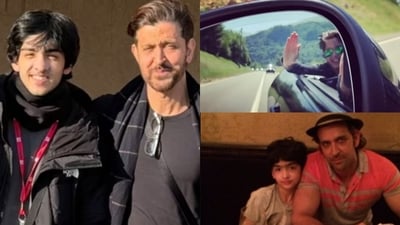 Hrithik Roshan shares memories from son Hrehaan's childhood on his 20th birthday.