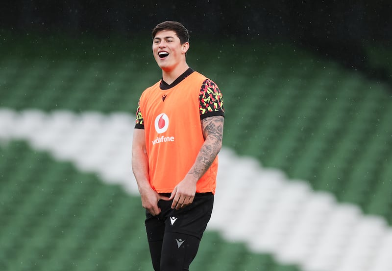 Wales' Louis Rees-Zammit. Photograph: Tom Maher/Inpho
