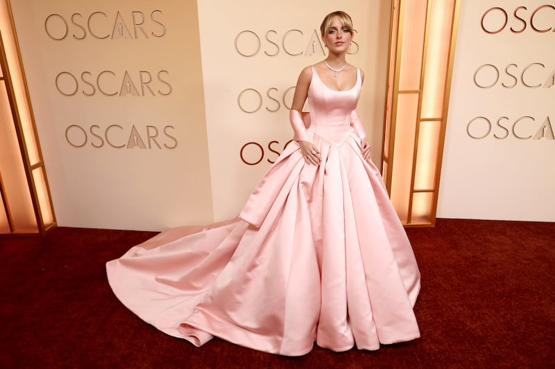 Mckenna Grace in an old Hollywood-style gown. Photograph: Arturo Holmes/Getty Images
