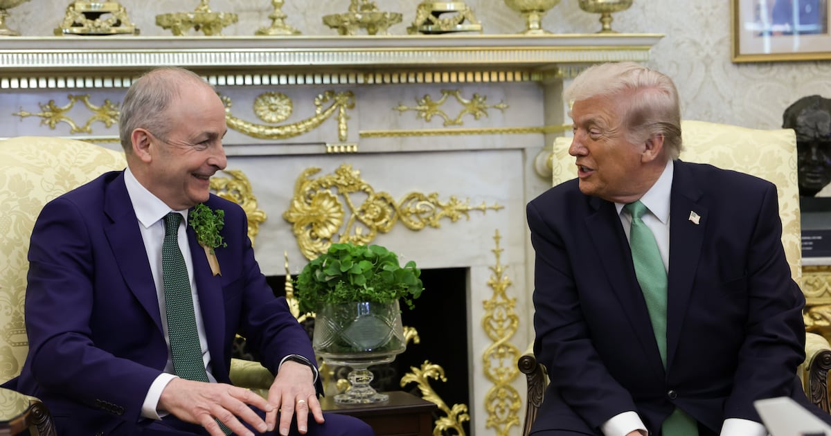 Trump takes aim at Nato, Europe and Starmer in meeting with Micheál Martin – The Irish Times