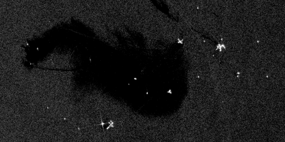 Mapa del derrame de Pemex