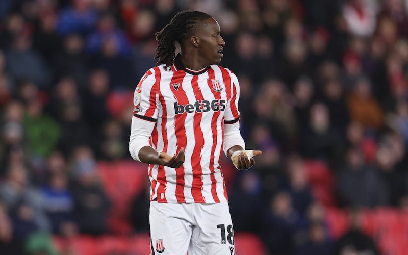 Bosun Lawal of Stoke City. Photograph: Nathan Stirk/Getty
