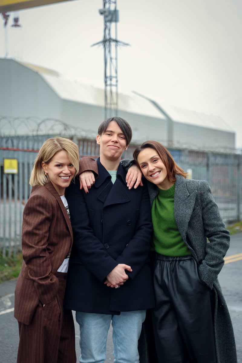 Sinéad Keenan, Caoilfhionn Dunne and Róisín Gallagher, stars of How to Get to Heaven from Belfast. 'We did the chemistry read together, and the rest is history.' Photograph: Netflix
