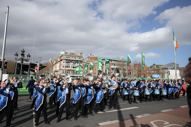 Thousands turn out in Dublin to celebrate St Patrick's Day. Photographs: Enda O'Dowd
