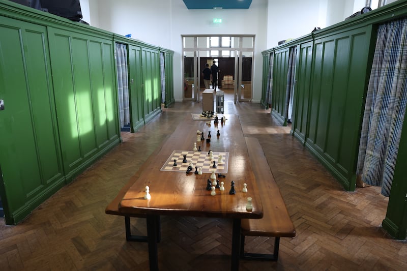 The third-year dormitory at Clongowes Wood College is given the name 'Grammar'. Photograph: Enda O'Dowd