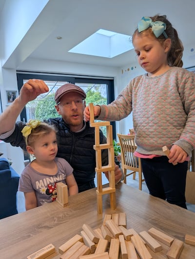 Simon and his children.