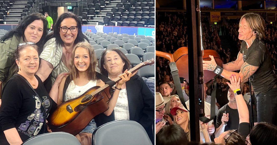 Dungloe girl stunned by gift from Keith Urban!