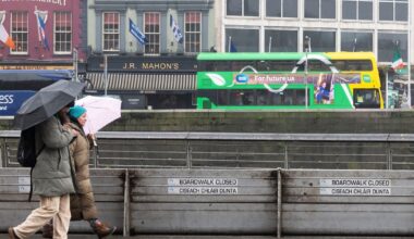 Met Éireann issues yellow rain warning for six counties as Irish Rail services disrupted – The Irish Times
