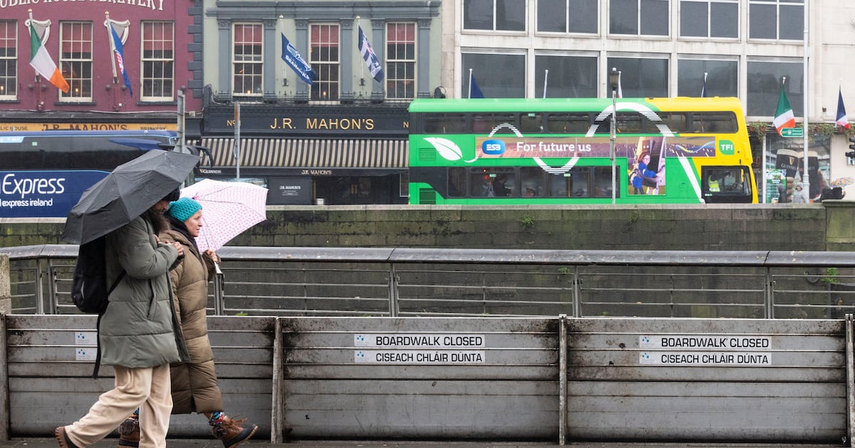 Met Éireann issues yellow rain warning for six counties as Irish Rail services disrupted – The Irish Times