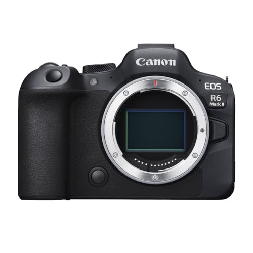 Canon Eos R6 Mark Ii Mirrorless Camera (body Only), Full-Frame Camera, 24.2 Megapixel Cmos Sensor, Photo and Video Capabilities, Black