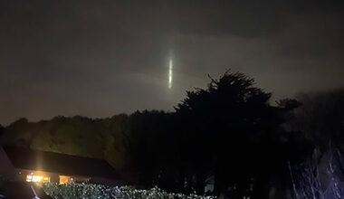 Wexford locals bewildered by 'strange light' in night sky