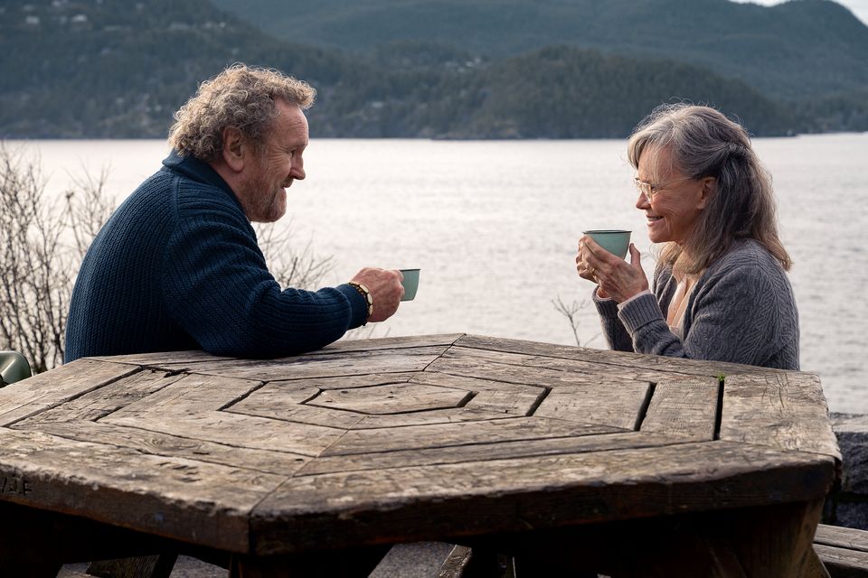 Colm Meaney as Ethan and Sally Field as Tova in 'Remarkably Bright Creatures'. Photo: Diyah Pera/Netflix