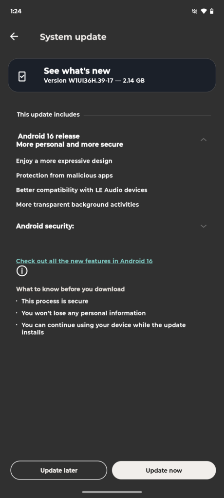 Motorola Edge 50 Neo Android 16 update