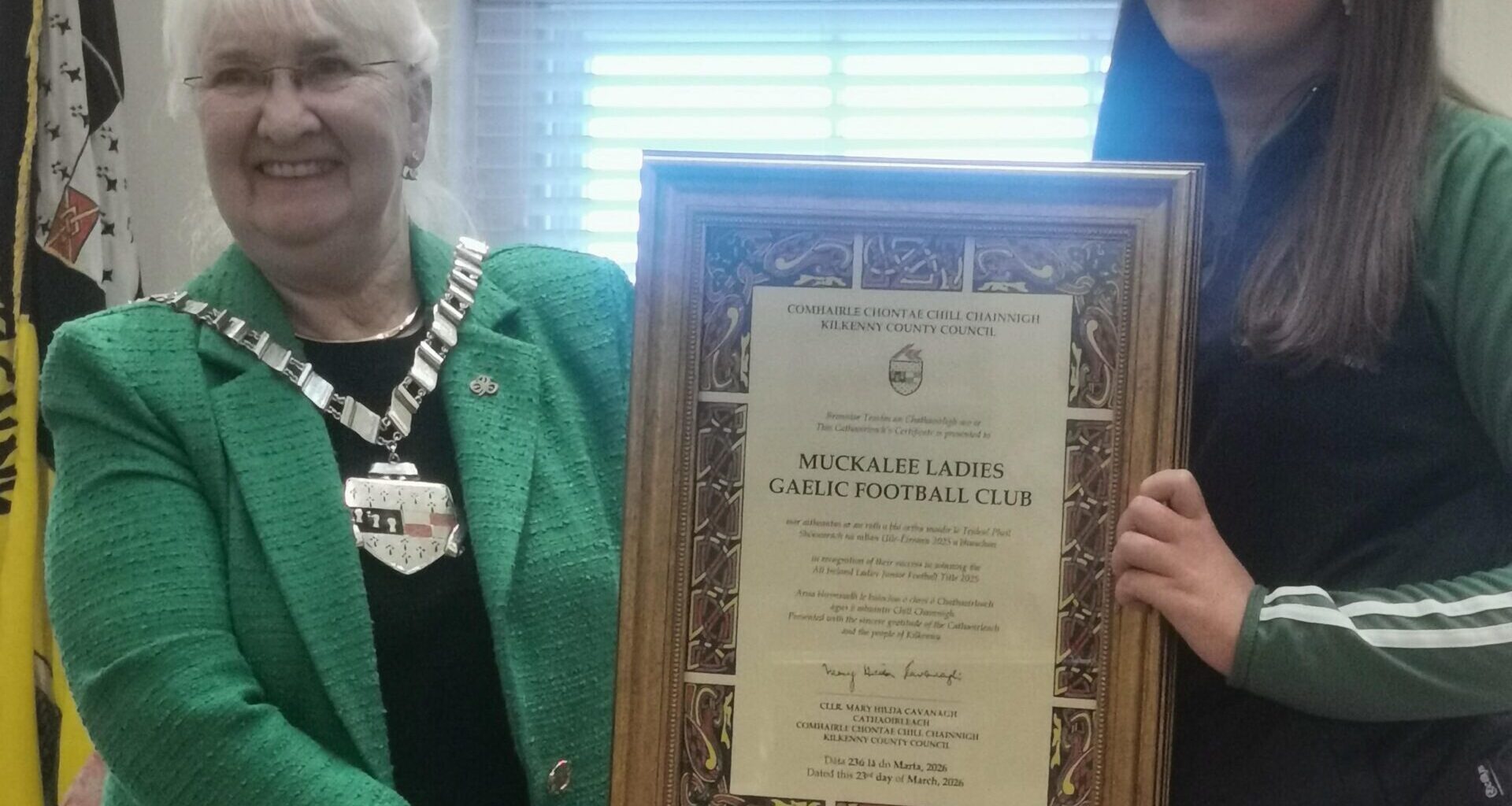 All-Ireland winning Muckalee saluted by Kilkenny County Council