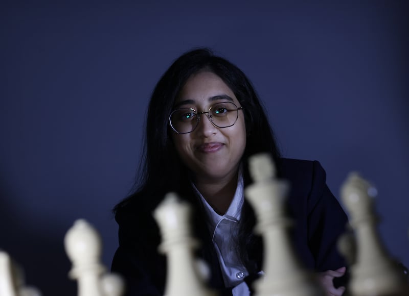 Trisha Kanyamarala, the first Irish woman ever to become a Woman Grandmaster in chess. Photograph: Bryan O’Brien