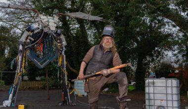 Ireland’s ancient elk is reborn to spotlight growing problem of electronic waste during St Patrick’s Festival