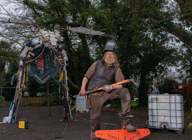 Ireland’s ancient elk is reborn to spotlight growing problem of electronic waste during St Patrick’s Festival