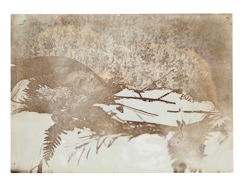 Last photograph taken of Oscar Wilde on his death bed